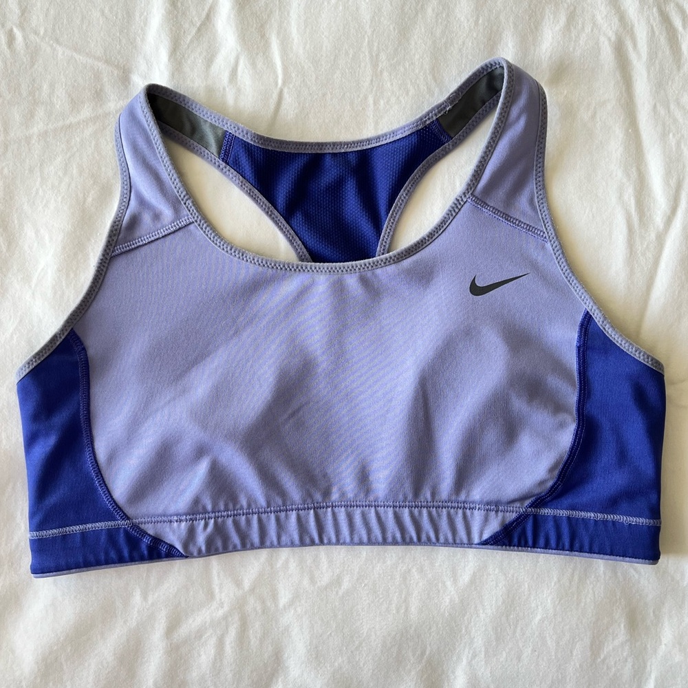 Nike Women's Dri-Fit Lined Sports Bra in Lavender Purple